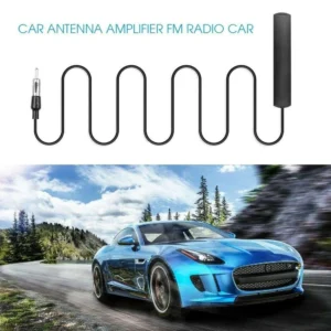 Antenna Autoradio Amplificata Universale Auto Adesiva 5m