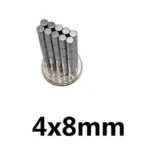 10 Pezzi Magneti Neodimio 4X8Mm Magnete 4X8 Millimetri Ndfeb