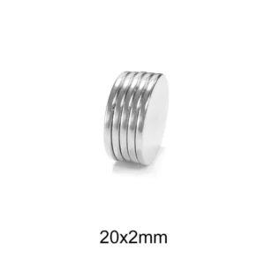 2 Pzi Magneti Neodimio 20X2 Mm Calamita Potente Fimo