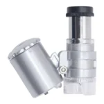 Microscopio Tascabile 60X Luce Led E Uv Lente D'Ingrandimento