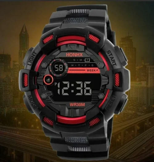 Orologio Digitale Sportivo Honhx Per Uomo Impermeabile 30mt