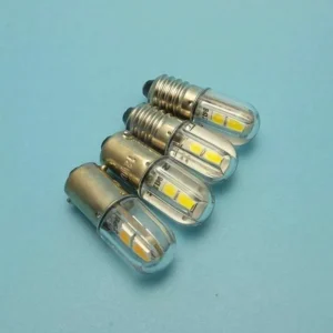 2 Lampadine Luce Bianca 4 Led Smd5050 24V Ba9S T4W W6W