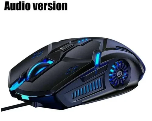 Mouse Gaming Con Rumore Ventola 4 Regolazioni Dpi 1200 3200