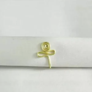 Piercing Naso Spirale Oro Falso Fake Nose Finto Dorato Clip