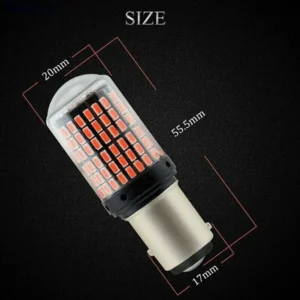 Lampadina Auto Ba15S P21W Canbus 144 Led 3014 Luce Retromarcia