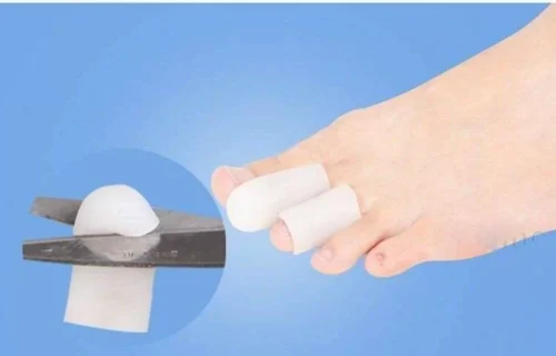 2Pz Cappuccio Protezione Dita In Gel Silicone Per Calli