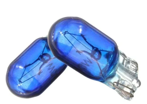 Lotto 10 Pezzi Lampade T10 W5W Colore Blue 5W Effetto Xenon