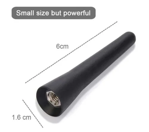 5.8Cm Antenna Autoradio Corta Universale Nera Auto Radio