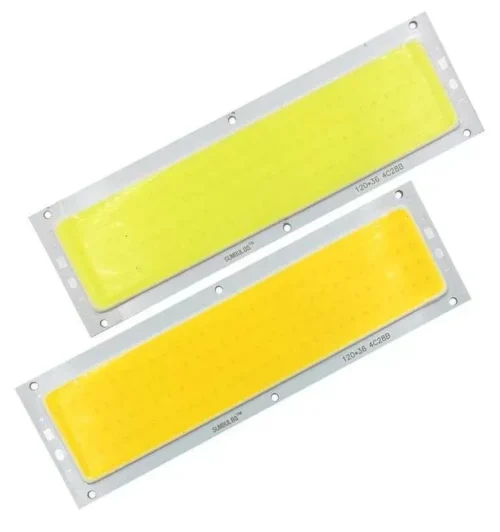 Led Cob Luce Bianca Calda Smd 10W 12V 120X36 Mm 1000lm
