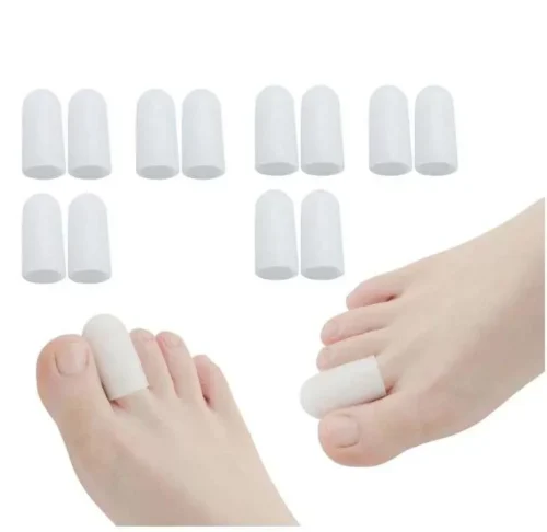 2Pz Cappuccio Protezione Dita In Gel Silicone Per Calli
