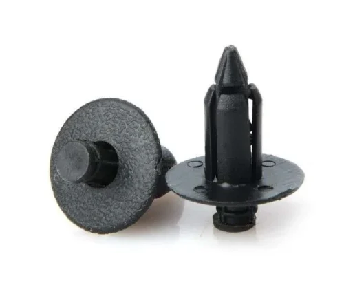 50Pz Rivetti Clip Scatto 8mm Plastica Carene Universale