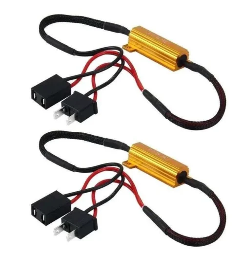2Pz Filtri Resistenze Corazzate Canbus 50W-8 Ohm Lampade H7