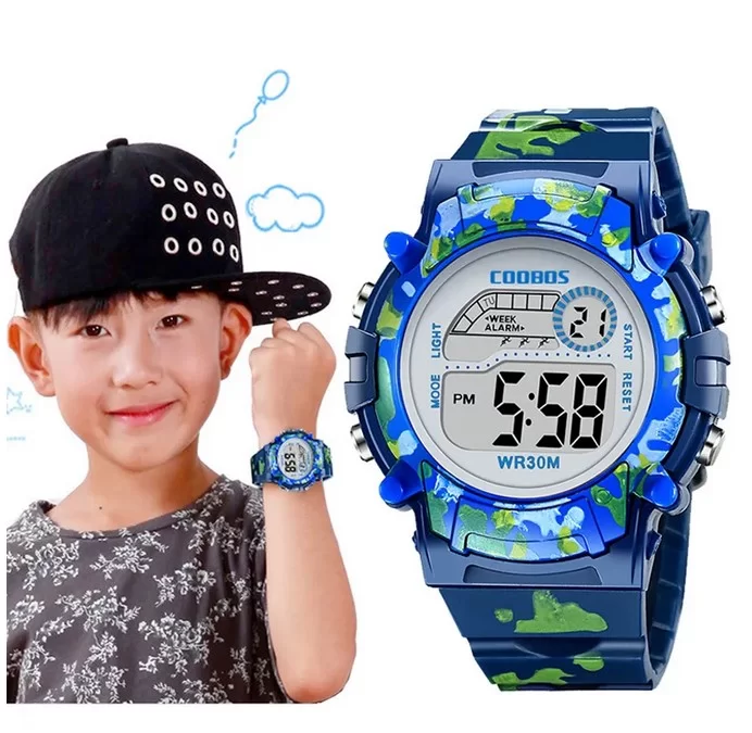 Orologio Mimetico Bambini Coobos Digitale Water Resistant