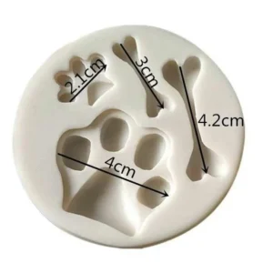 Stampo In Silicone Forma Zampe Cane Ossa Torta Cake Design