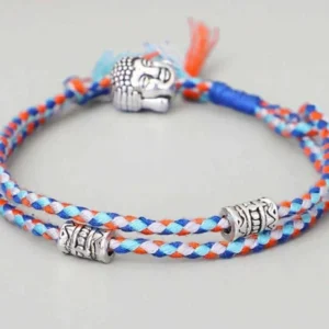 Bracciale uomo Buddista Tibetano in corda Buddha nodo