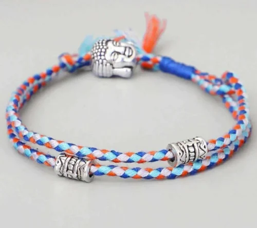 Bracciale uomo Buddista Tibetano in corda Buddha nodo