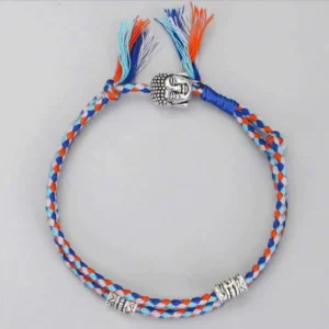 Bracciale uomo Buddista Tibetano in corda Buddha nodo