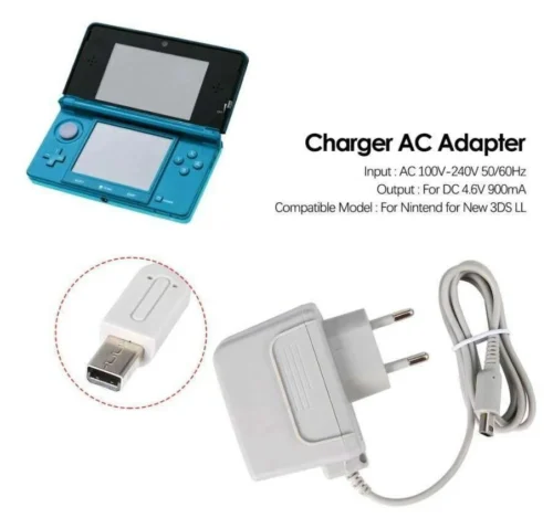 Caricabatteria Alimentatore Nintendo DSi 3DS E 3DS XL 2DS