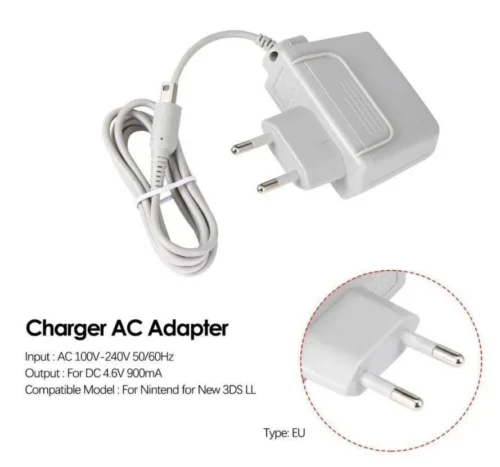 Caricabatteria Alimentatore Nintendo DSi 3DS E 3DS XL 2DS