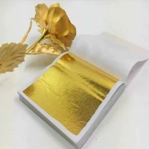 200 FOGLI ORO FOGLIO FOGLIA ORO IMITAZIONE DORATO