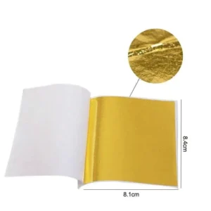 200 FOGLI ORO FOGLIO FOGLIA ORO IMITAZIONE DORATO