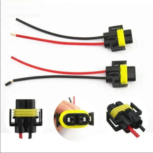 Coppia 2PZ Connettore cablato Portalampada H8 H9 H11 H13