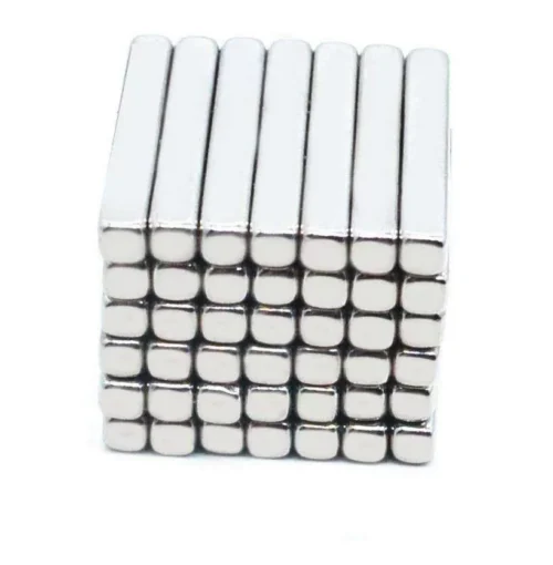 10 Pezzi Magneti Neodimio NdFeB N35 Misura 20x2x2mm 20*2*2