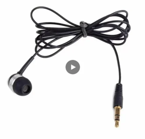 Auricolare Singolo Mono Con Filo Jack 3.5mm Smartphone MP3