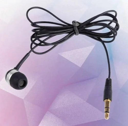 Auricolare Singolo Mono Con Filo Jack 3.5mm Smartphone MP3