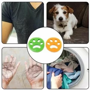 2 Pezzi Riutilizzabili Gomme Da Inserire In Lavatrice Rimuovi Peli Cane Gatto