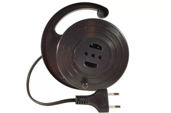 Prolunga avvolgicavo elettrico 5 mt 1 presa bivalente presa spina elettrica