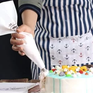Sac-a-Poche Sacchetto in Cotone Riutilizzabile per Torte Glassa Cake Design