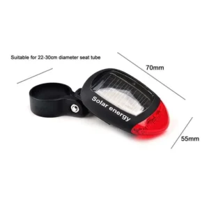 Luce Posteriore Bicicletta Stop Rosso Fanale Energia Solare