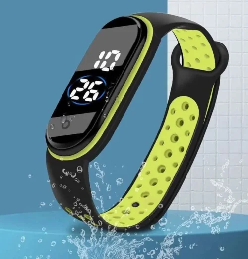 Orologio Bracciale Uomo a LED Impermeabile Silicone Digitale