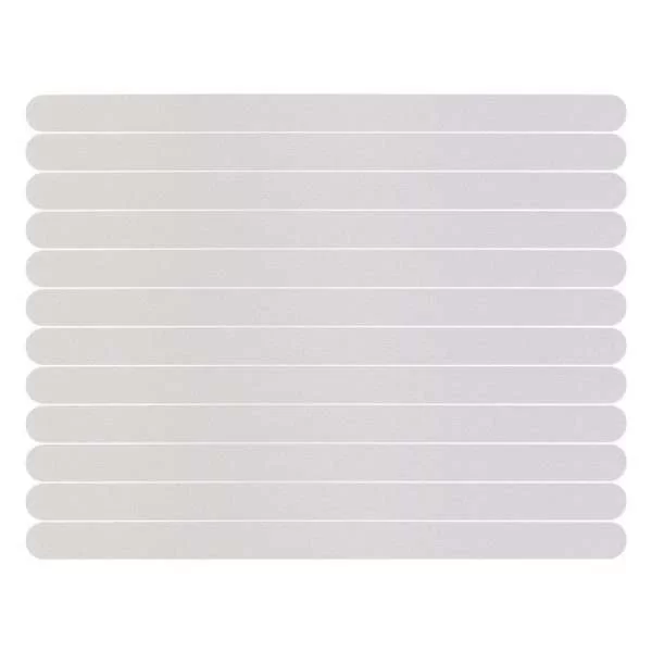 6 Pezzi Lotto Strisce Antiscivolo Trasparenti 38x2cm Adesive Bagno Vasca