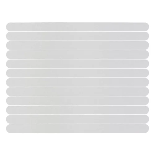 6 Pezzi Lotto Strisce Antiscivolo Trasparenti 38x2cm Adesive