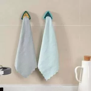 Gancio Portasciugamani da Cucina Ventosa Panno Incastro Bianco Parete