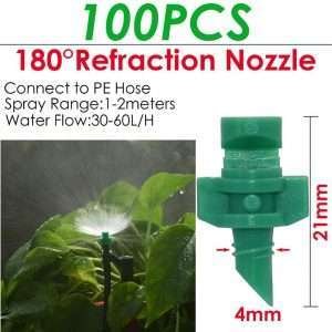 Lotto 100 Pezzi Misti Ugello Spruzzatore Giardino Irrigazione Spray Nebbia
