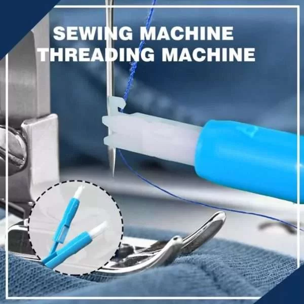 Macchina da Cucire Infila Cotone Ago Punto Croce Rapido Cucito Blue