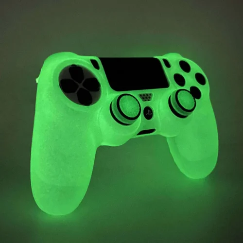 Cover Silicone Controller Verde Fluorescente PS4 Joystick