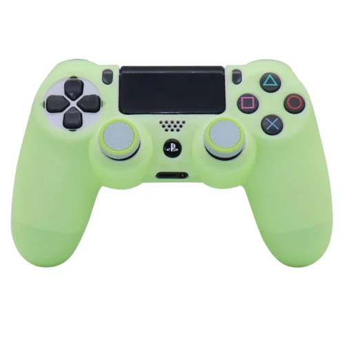 Cover Silicone Controller Verde Fluorescente PS4 Joystick