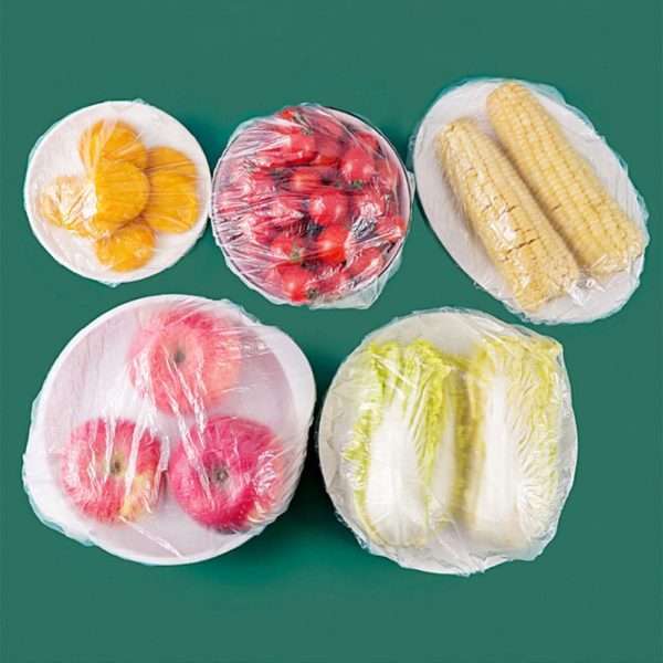 Lotto 100 Pezzi Coperchio per Alimenti Usa e Getta Involucro Plastica Cucina