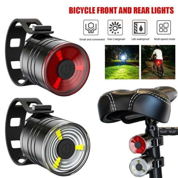 Luce Faro Anteriore 3 LED 3 Modalità 200 Lumen 20 Grammi 0.66W bici bicicletta