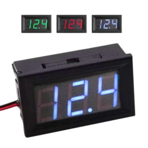 Voltmetro digitale 3-30V LED BLU tensione tester pannello