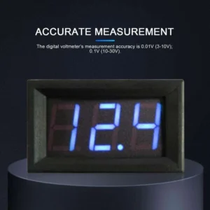 Voltmetro digitale 3-30V LED BLU tensione tester pannello