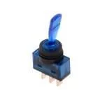 INTERRUTTORE a LEVA BLU ILLUMINATO DC 12V 20A AUTO CAMPER MOTO e SCOOTER