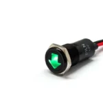 SPIA LED 14mm CON SIMBOLO FRECCIA metallo 12V lamp arrow