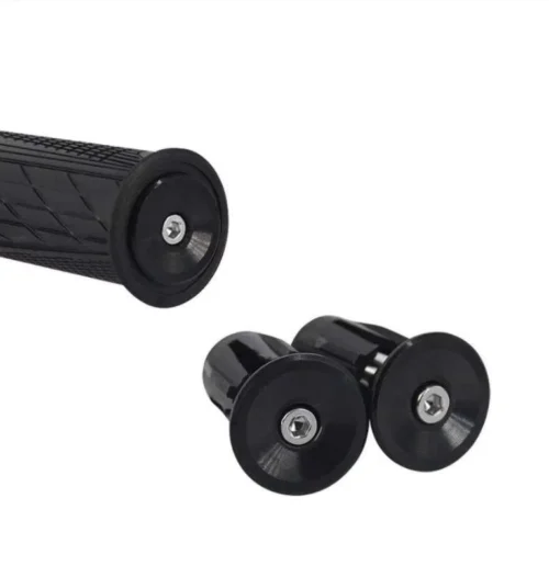 Tappi per manubrio bici MTB NERI alluminio universali