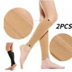 2 Pezzi 1 Paio Calze Contenitive Vene Varicose in Nylon