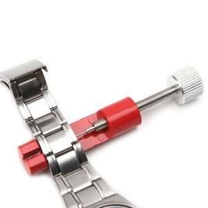 Utensile Riparazione Cinturino in Acciaio Orologio Piccolo Portatile Tascabile Rosso